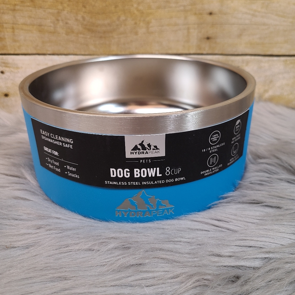 Hydrapreak Insulated Large Dog Bowl Sky Blue Brand